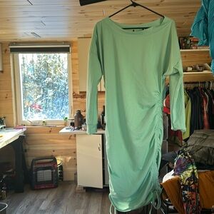 Long green shirt - brand unknown. Size m